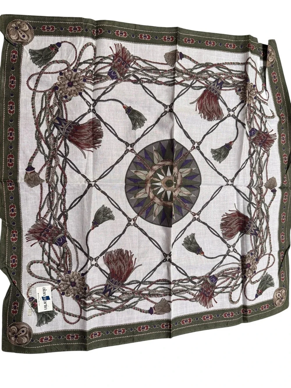 Alan Marin  Cotton Handkerchief  Made in Italy New